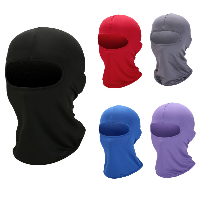 Summer Outdoor Sports Riding Headgear Ice Silk Sunscreen Bicycle Motorcycle Windproof Dustproof Masked Cap