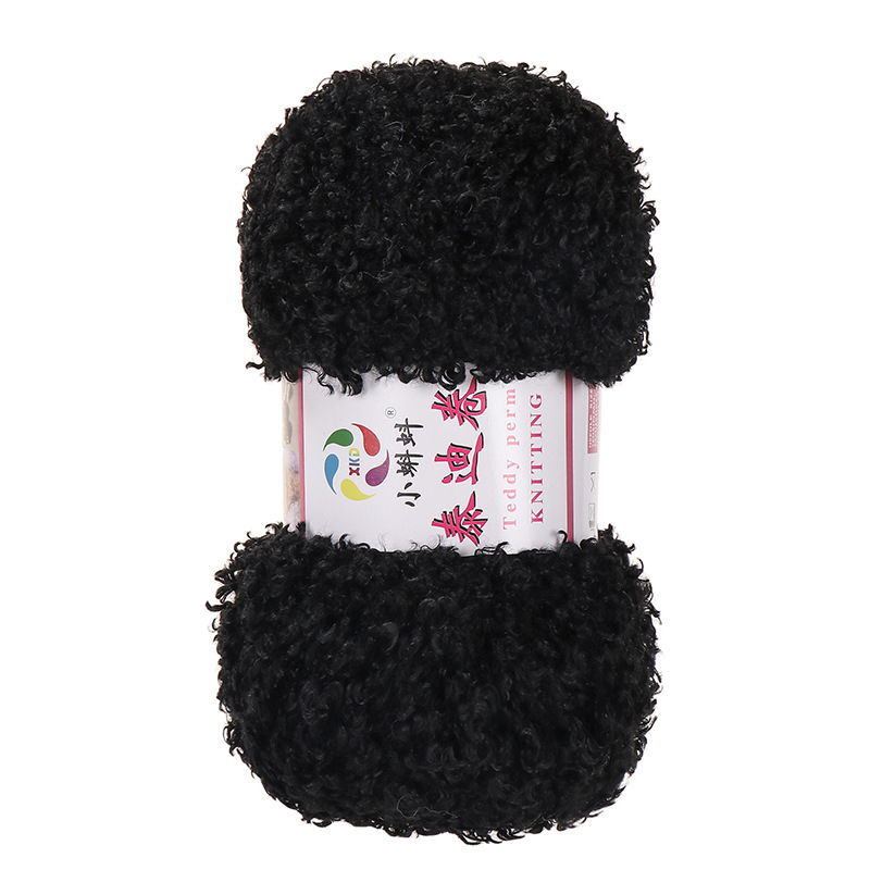 Picture of Wholesale Teddy Curly Wool Loop Thread Handmade DIY Loop Velvet Crochet Thread Hand Knitted Scarf Doll Thread