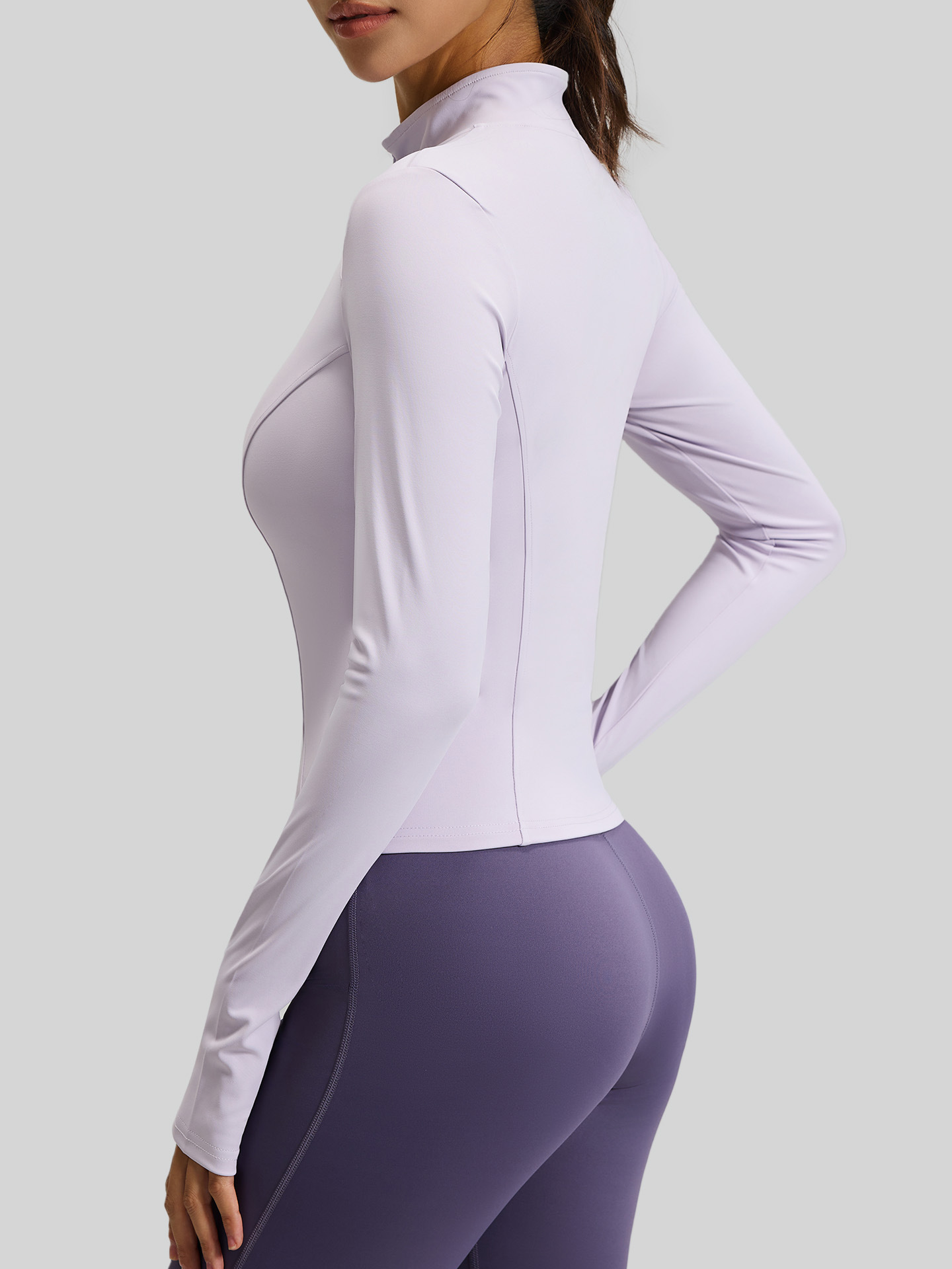 Picture of Juyitang Spring and Autumn High Elasticity Sports Yoga Jacket Cross-Border Running and Cycling Slimming Yoga Wear Fitness Top for Women