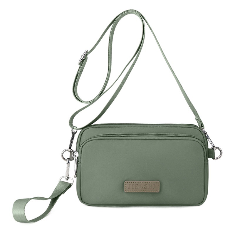 Casual crossbody backpack lightweight waterproof nylon cloth bag new horizontal mobile phone small bag trendy women's shoulder bag