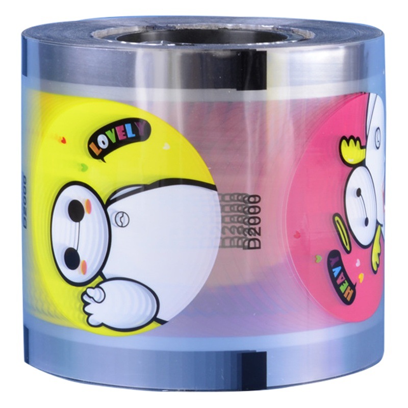 90/95 Caliber Plastic Cup Sealing Film Milk Tea Special Paper Plastic Shared Soy Milk Cup Disposable Film Order Logo