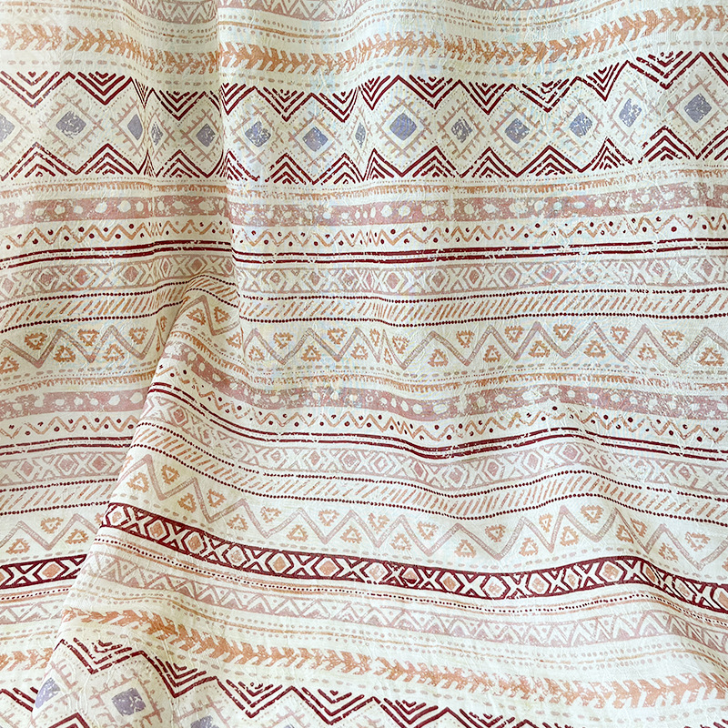 Picture of Striped Geometric Tencel Jacquard Fabric New Chinese Style National Style Hanfu Cheongsam dress Fabric 1.5 m Width