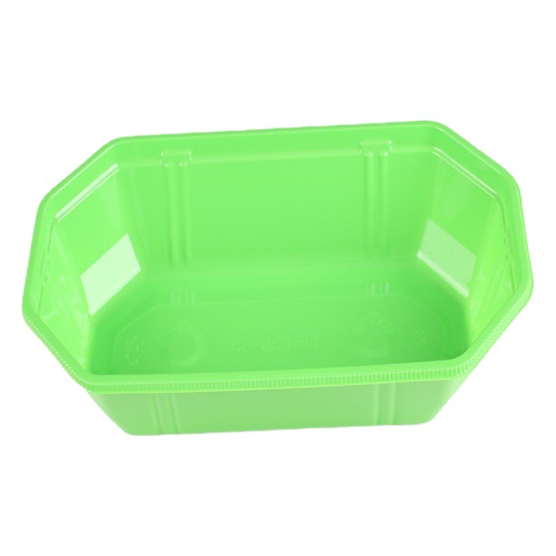 Thickened Boat-Shaped Fruit Packaging Box, Disposable Fresh Fruit and Vegetable Packaging Box, Special Lidless Square Tray for Supermarkets