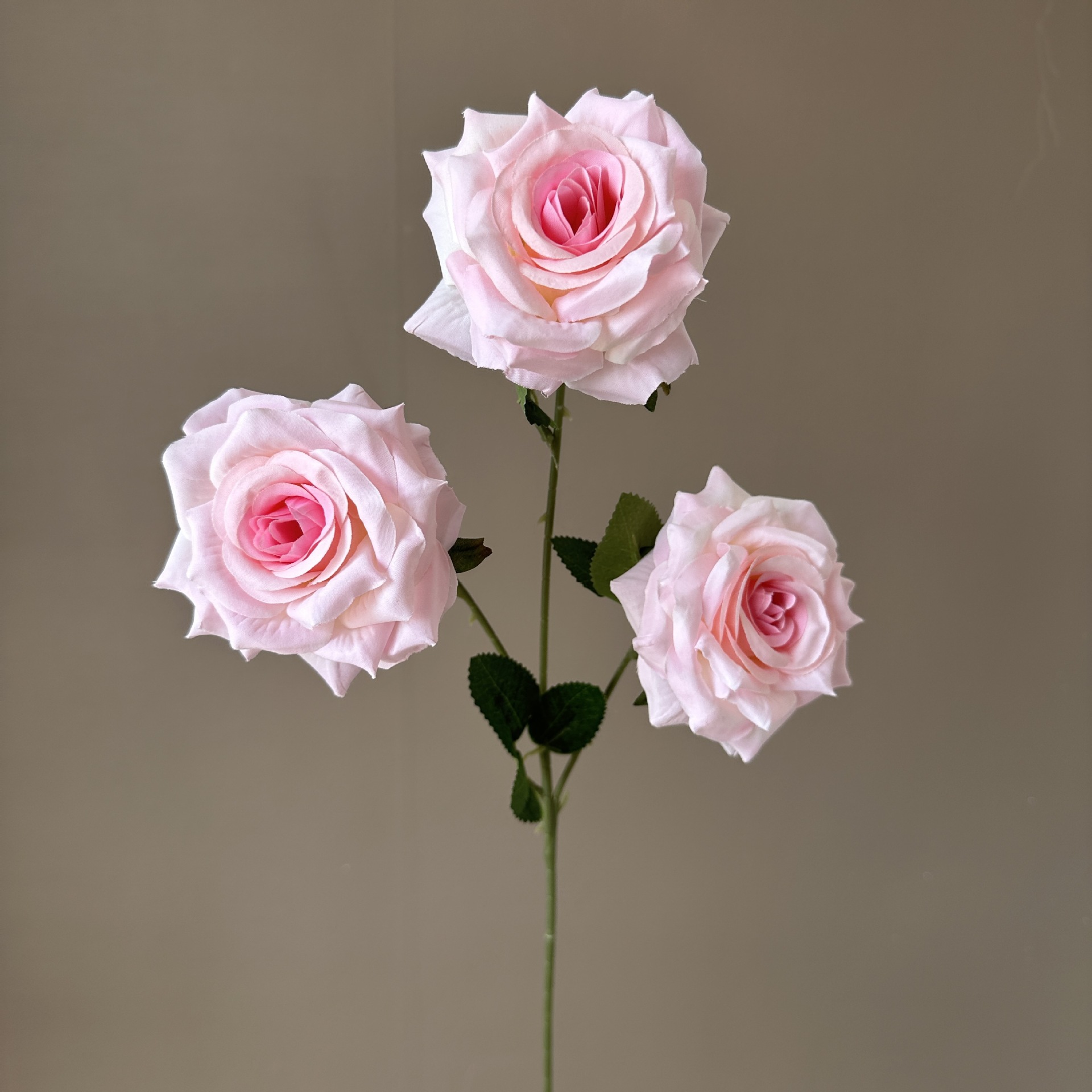 Picture of New 3-Head Diamond Rose Artificial Flower Wedding Hall Decorative Flower Artificial Flower Amazon Export Bouquet Rose Flower