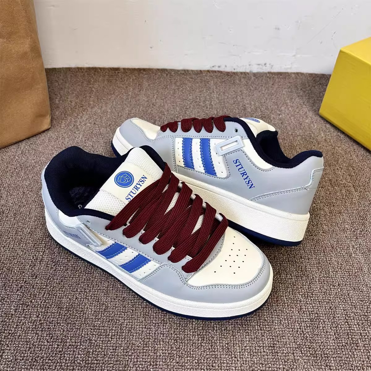 2025 New Autumn Niche Retro Beige Bread Shoes National Trendy All-match Street Sports Casual Shoes for Women