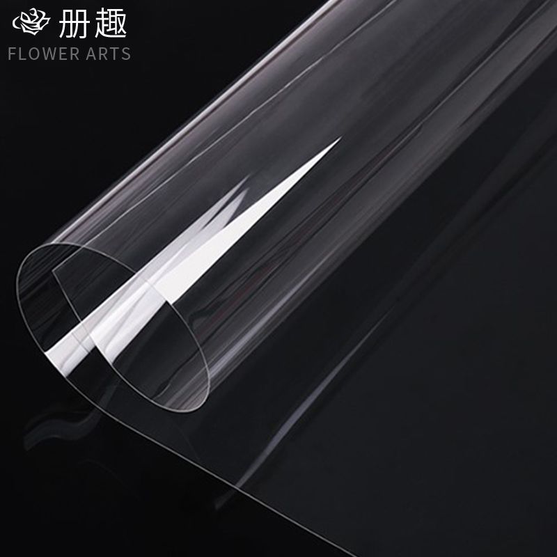 70# transparent plastic paper flower shop supplies waterproof paper packaging materials cellophane apple flower packaging wholesale