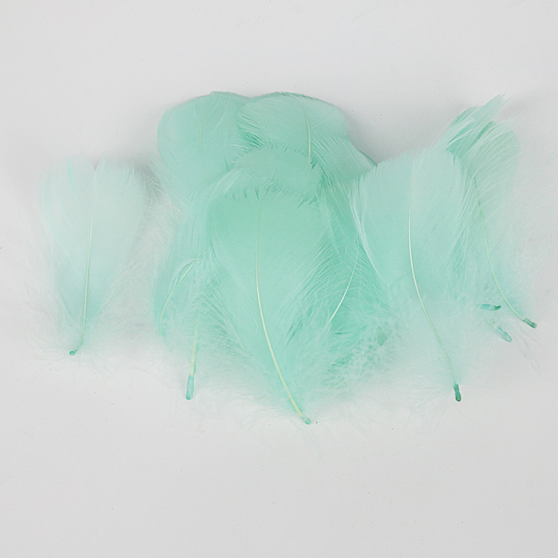 Picture of Special offer about 100 colored small floating feathers goose feather diy jewelry festival scene decoration filler feathers