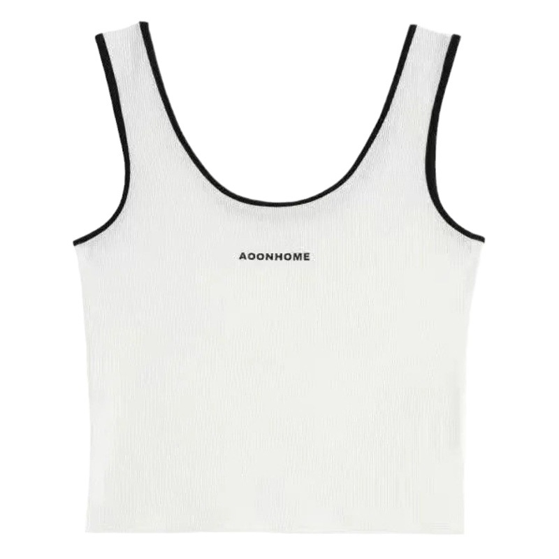 Camisole Vest Women's Summer Short Navel Base Sleeveless Letter Sports Top Vest Women's Outer Wear New Style