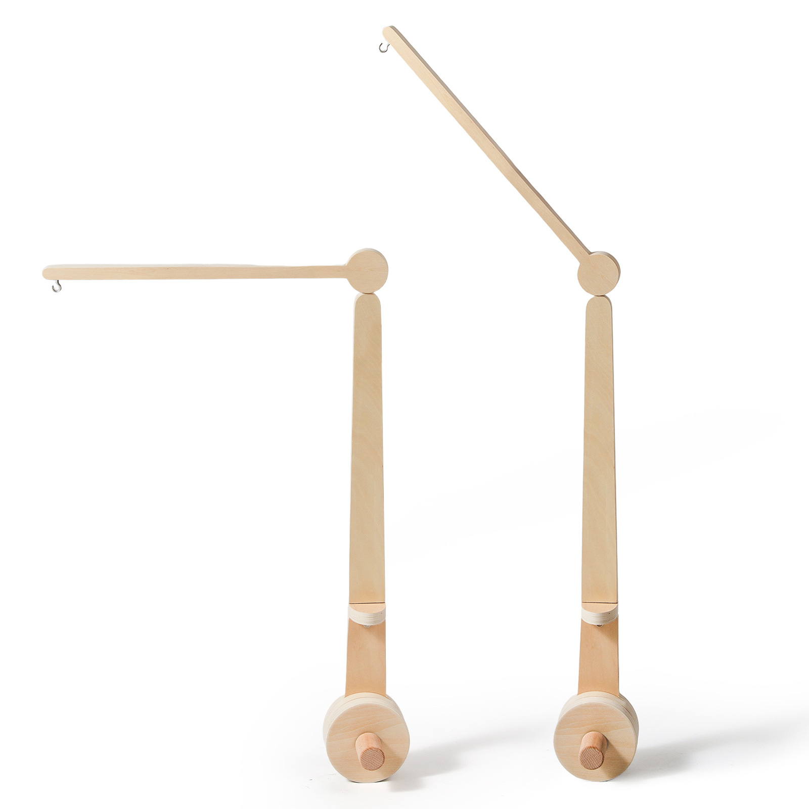 Picture of Amazon Wooden Baby Bed Bell Bracket Rotatable Baby Comforting Bracket Floor Hanging Wooden Bed Bell Toy
