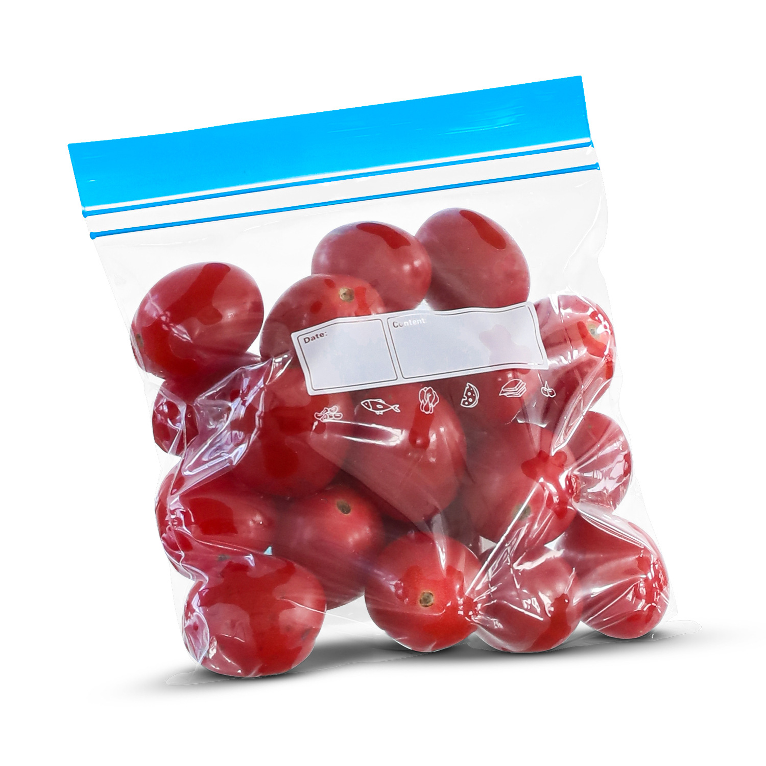 Picture of Amazon Food Preservation Bag Household Double Rib Sealed Food Grade Sealed Bag Food Self-Sealing Pe Refrigerator Freezer Bag