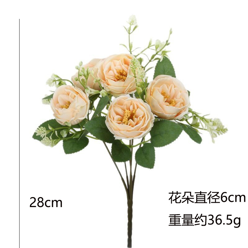 Picture of Amazon Cross-Border Artificial Flower Artificial Eucalyptus Leaf Stem Short Silver Dollar Branch Decorative Leaf Simulated Green Plant Plastic Leaf