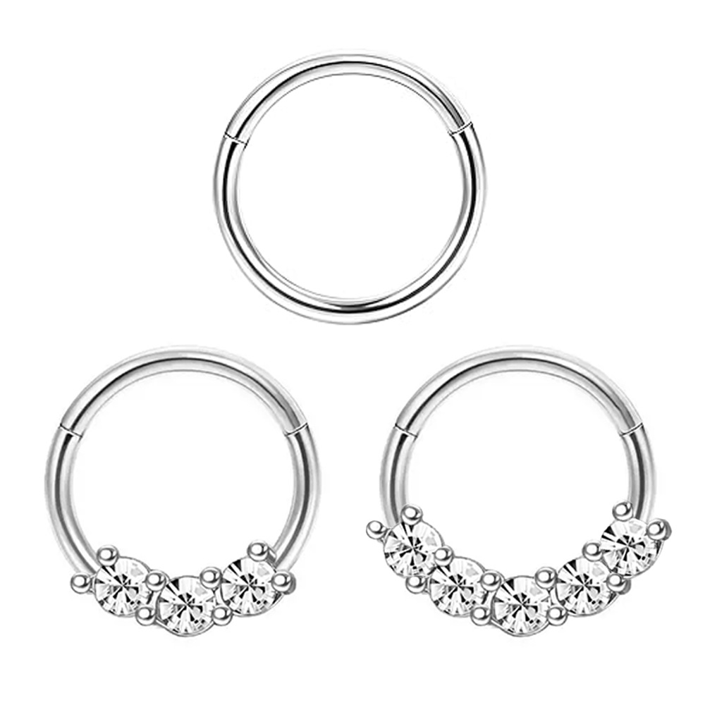 European and American Cross-Border Titanium Nose Ring Closed Ring Earrings Ring Titanium Alloy Piercing Jewelry Hypoallergenic Personality