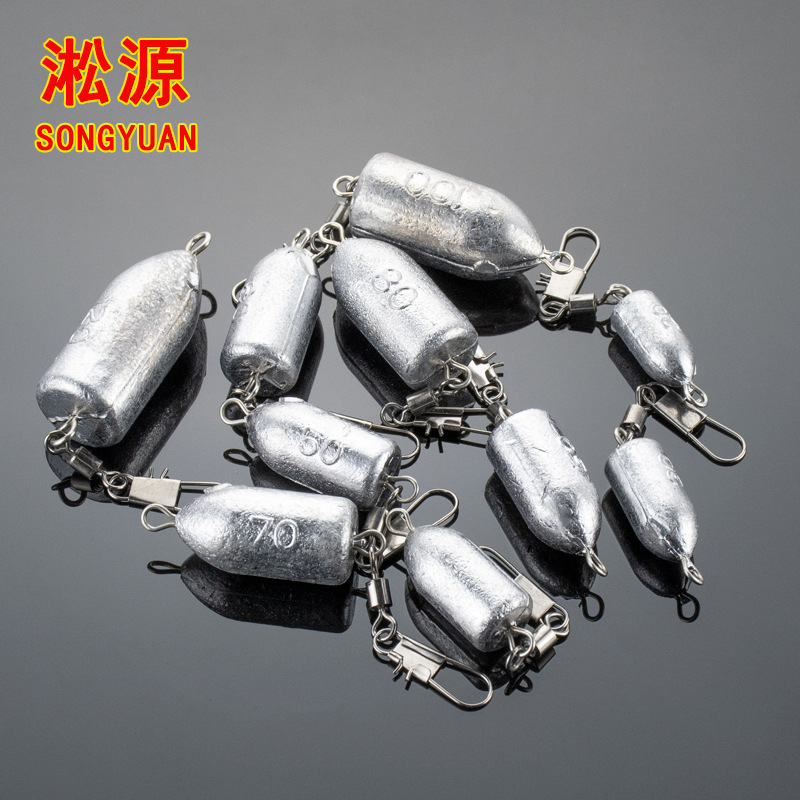 New Reinforced Swivel Bullet Sinkers, Wholesale from Manufacturer, Graduated Lead Bullet Sinkers, Fishing Sinkers, Fishing Supplies