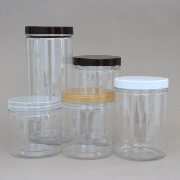Picture of Spot 85 caliber plastic bottle with lid food grade pet honey bottle transparent sealed empty plastic jar
