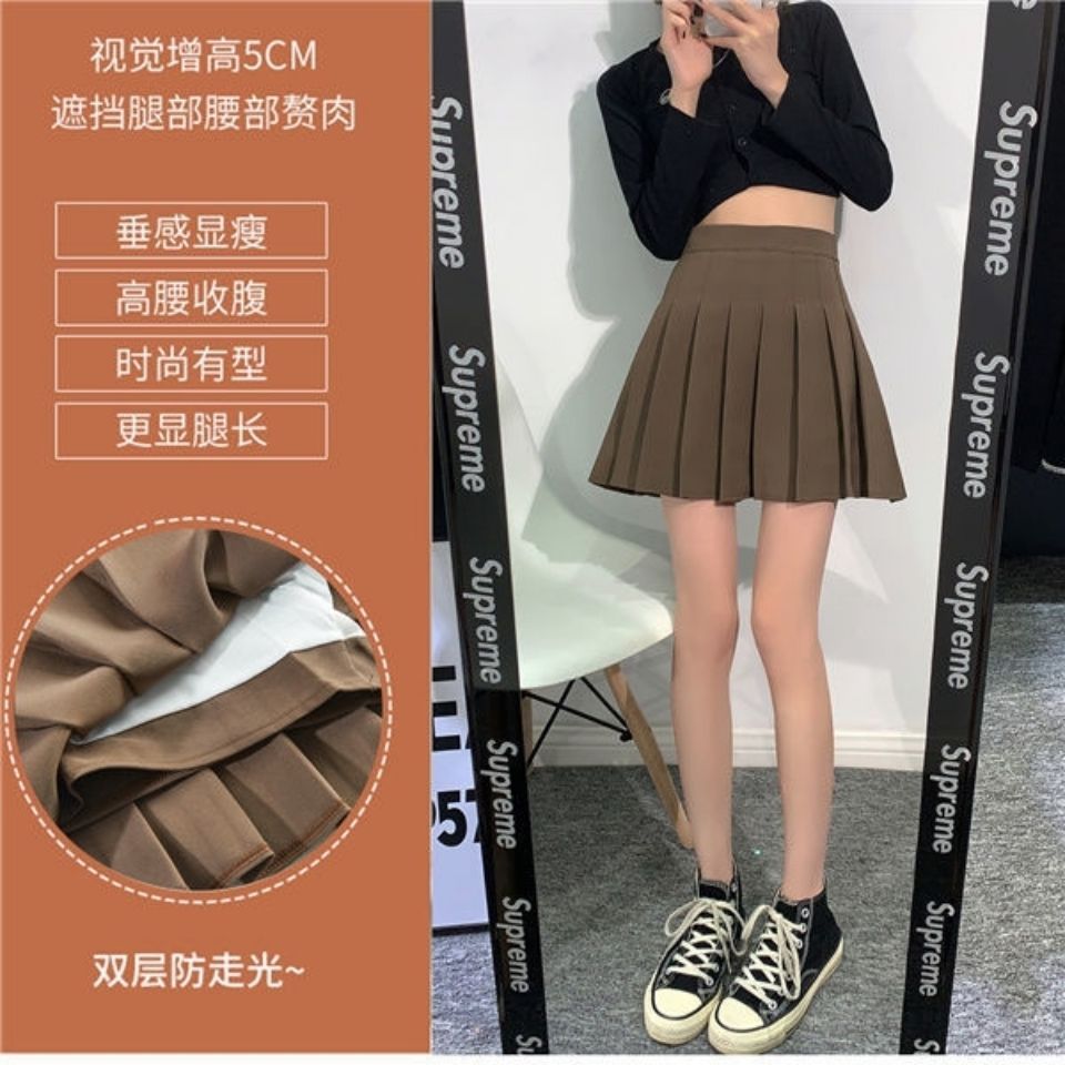JK Uniform Shirt Skirt Dress Pleated Skirt Women's Spring and Summer Two-piece Suit Skirt Short-sleeve T-shirt Women's Summer