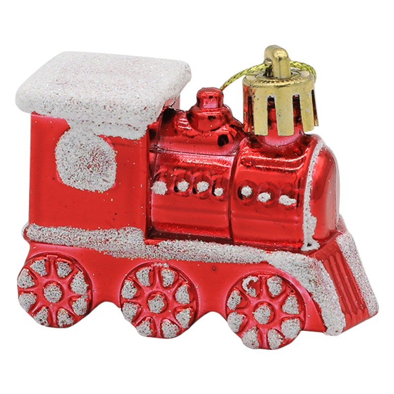 Wholesale Christmas gift creative decorations Christmas tree decoration props car train hanging decorations