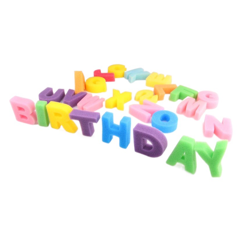 Cross-border children's graffiti painting sponge seal 26 English letters kindergarten puzzle sponge seal wholesale