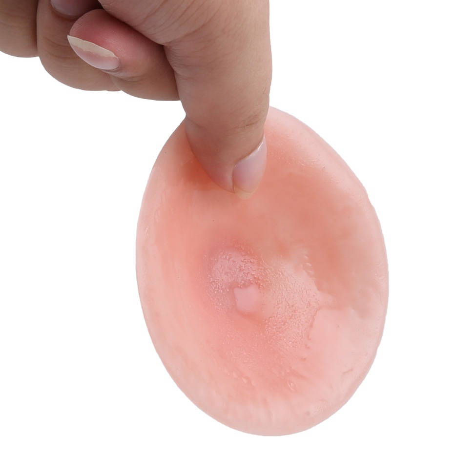 Black Technology Self-priming Simulation Chest Nipple Stickers CD Dress Silicone Breast Nipple Stickers Chest Nipple Stickers