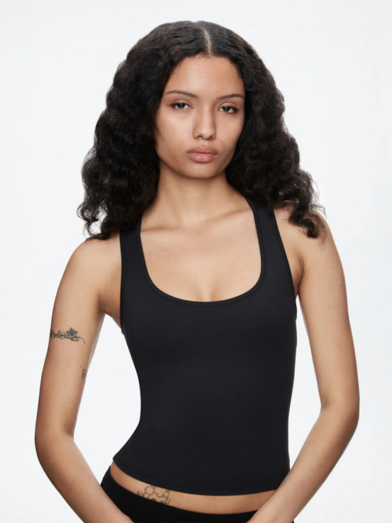 Picture of Spot Tankair Sexy Tight-Fitting High-Elastic Square-Neck Racer Vest Women's Fitness Quick-Drying Sports Short Top