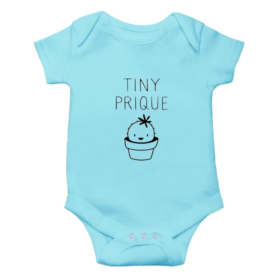 Picture of Amazon cross-border hot sublimation DIY printed summer thin men's blue baby short sleeve romper one-piece