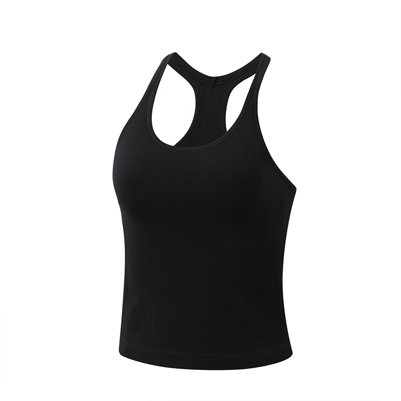 Picture of Short Sports Bra Fitness Shockproof High-Intensity Summer Yoga Tops Women's Beautiful Back Quick-Drying Vest Yoga Clothes Wholesale