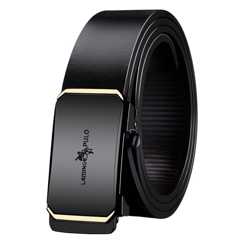 Classic High-end Light Luxury Men's Leather Business Automatic Buckle Durable Casual Youth High-end Cow Leather Belt