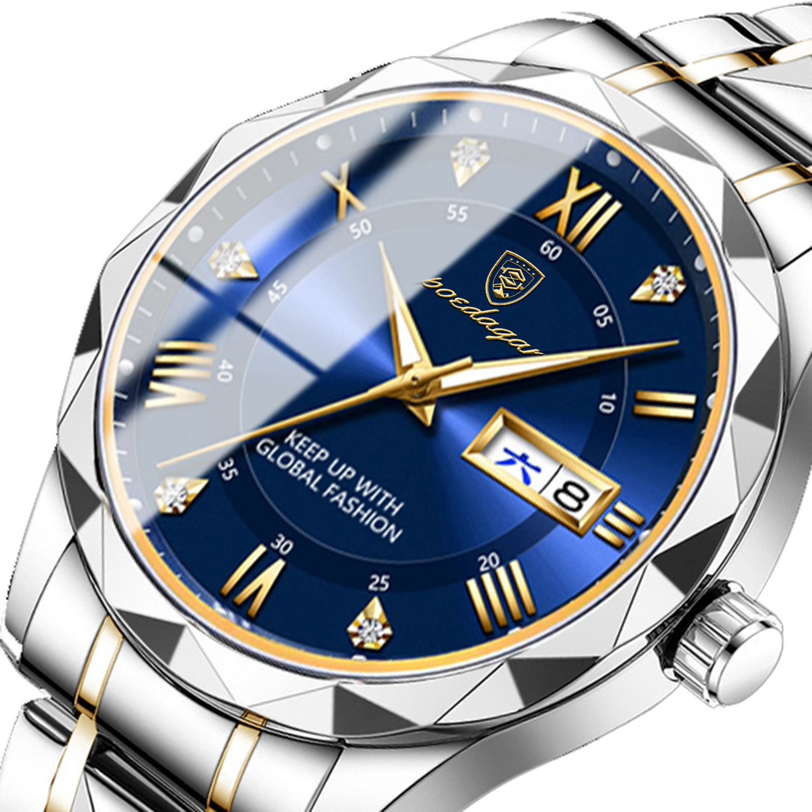 Picture of Swiss brand waterproof luminous new men's watch belt quartz watch live foreign trade explosions a generation of hair