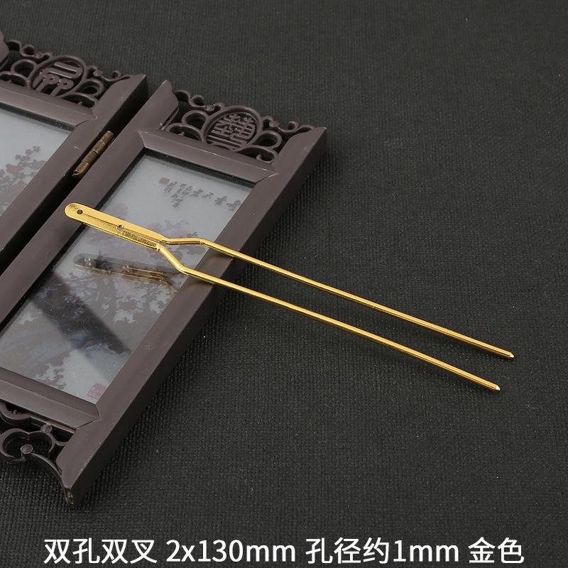 Picture of AliExpress copper hair accessories single stick hair pin comb accessories DIY hand-made antique step hairpin body material