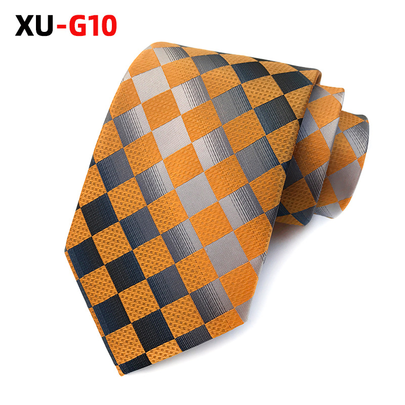 Picture of Factory Ready Supply 2025 New Polyester Jacquard Fashion Plaid Tie Formal Tie