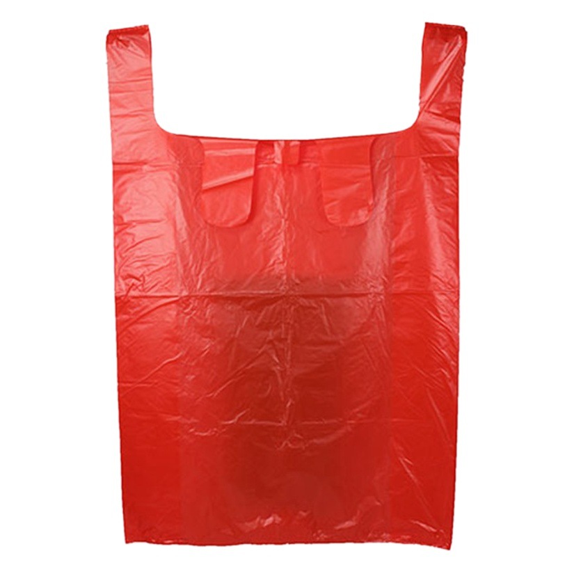 Red Thickened Large Size Vest Plastic Bag Home Textile Clothing Quilt Packaging Bag Portable Storage Convenient Bag