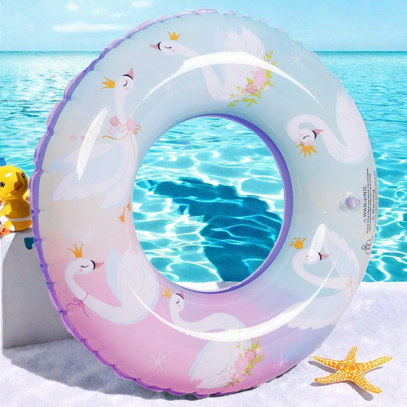 Picture of Factory hot-selling inflatable swimming ring swimming ring thickened adult floating ring letter Bai shell swimming ring