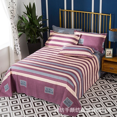 Picture of Factory Bed Sheets Thickened Scrub Bed Sheets Single Piece Student Dormitory Bed Sheets Scrub Bed Sheets for Single Bed