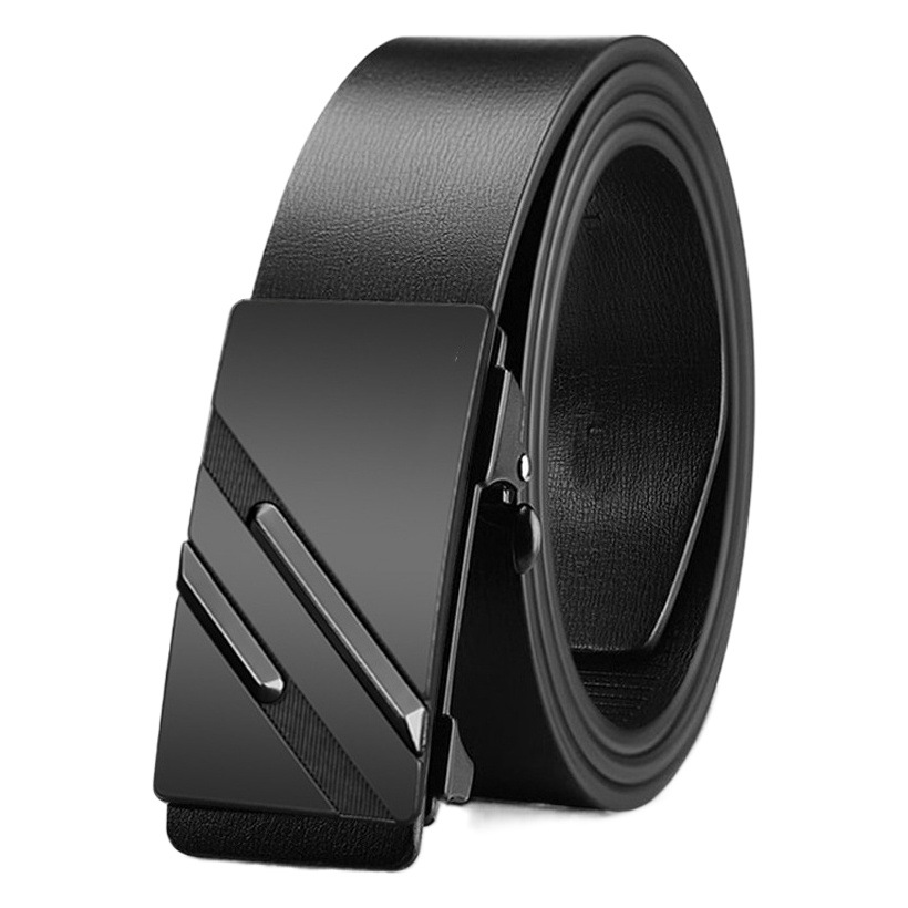 Inner Wear Toothless Automatic Buckle Belt Men's Business Versatile Youth Belt Young People Trendy Jeans Belt Wholesale in Stock