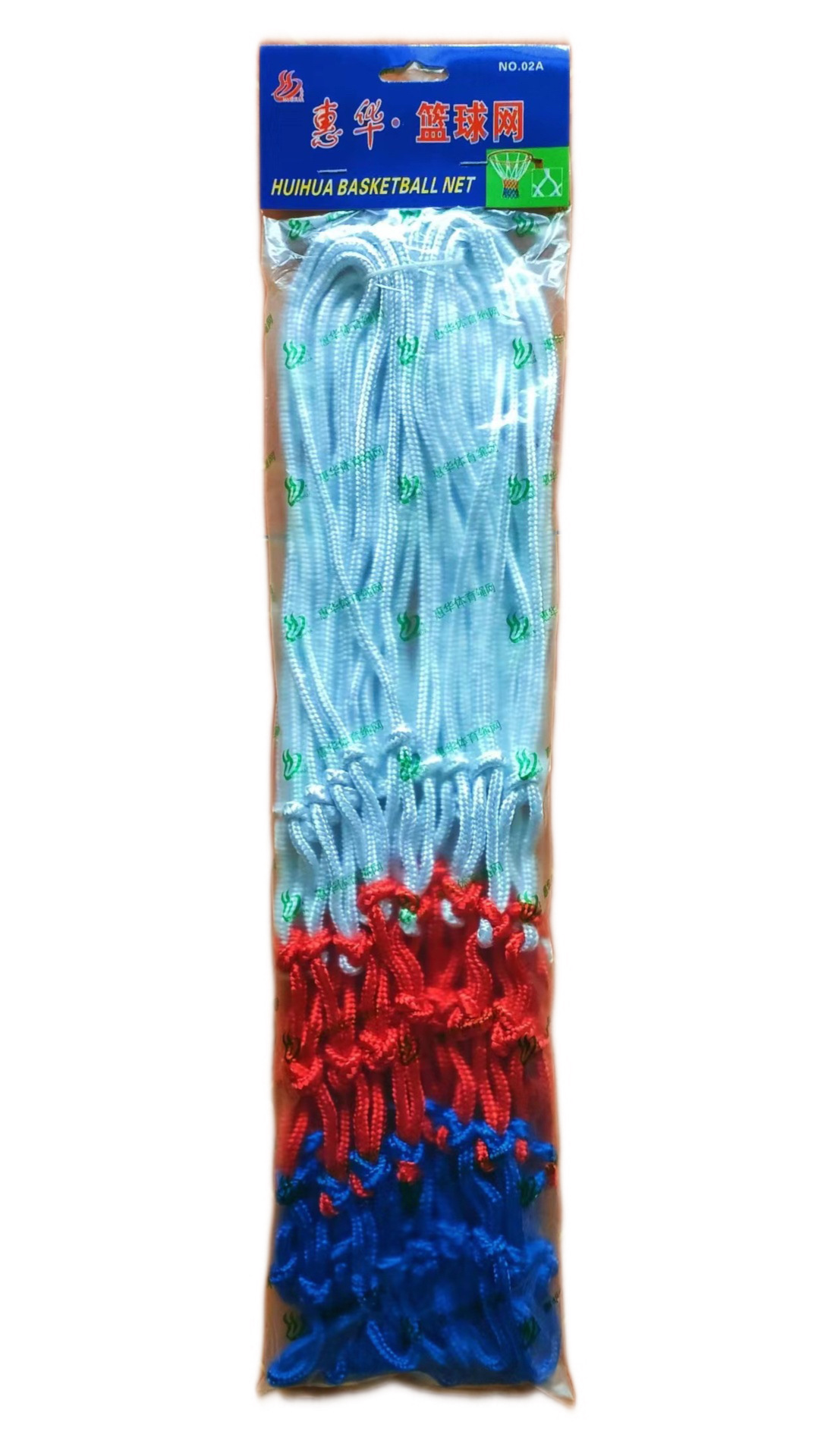 Picture of Three-color woven basketball net for indoor and outdoor activities and competitions. Detachable basketball stand. Net shot basketball frame net