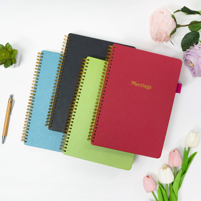 Picture of Cross-border English Meeting Record Book Business Meeting Office Notepad Party Member Student Meeting Notebook Wholesale