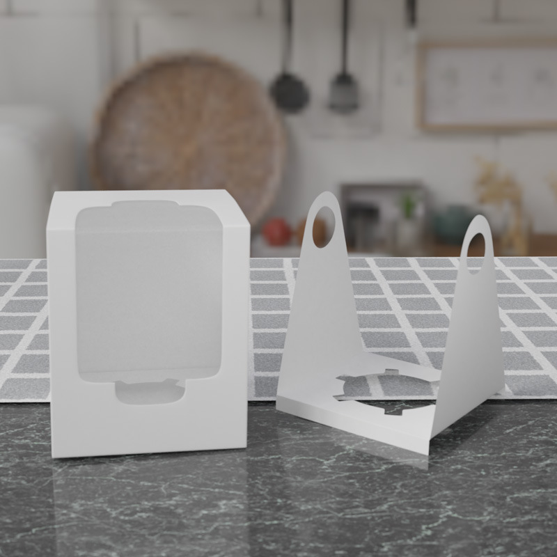 1 Piece Window Cupcake Packaging Box Egg Tart Muffin Box Baked Dessert Pastry Packaging Box