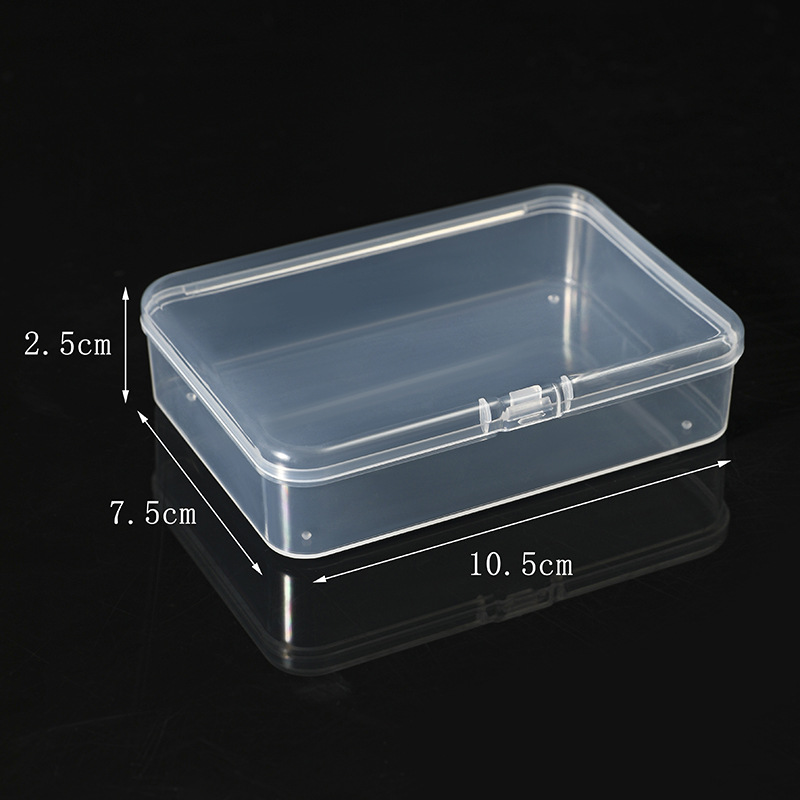 10.5 Rectangular Flip Storage Box Business Card Poker Card Dust-proof Storage Band-Aid Plastic Packaging Box