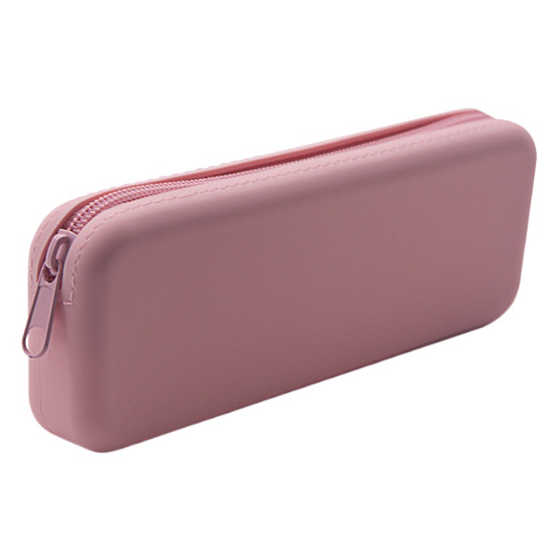 Silicone Pencil Bag with Custom Logo, Student Stationery Storage Box, Large Capacity Pencil Bag, Gift Pencil Bag with Printing