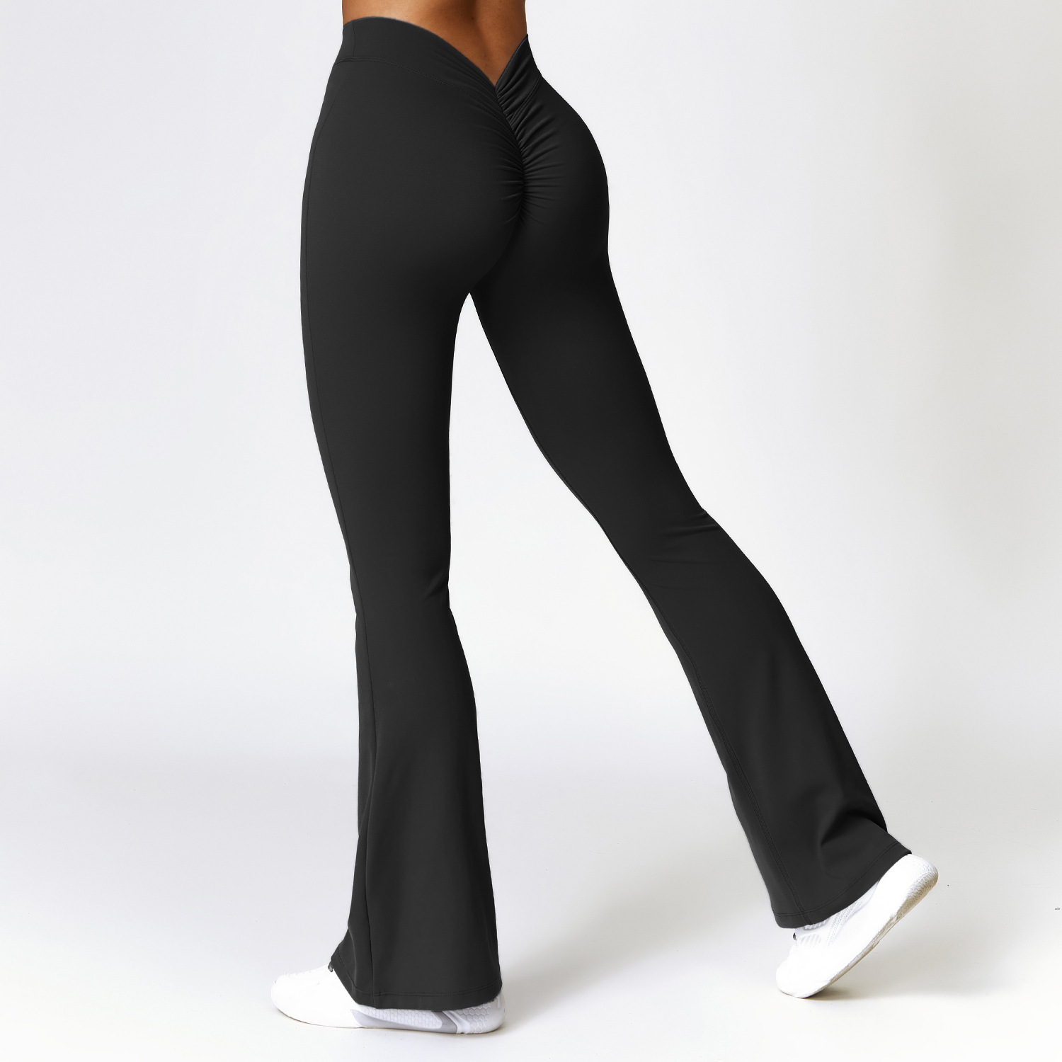 Peach Hip Yoga Bell Pants Fitness Sports Wide Leg Micro-pants High Waist Quick-drying Yoga Pants Women's Beautiful Back Fitness