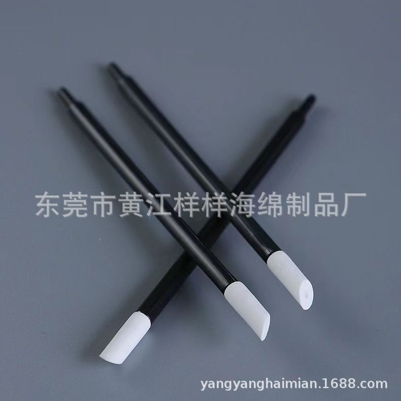 Direct supply industrial dust-free purification PU beveled head circuit board anti-static wiping head no fingerprint trace rod
