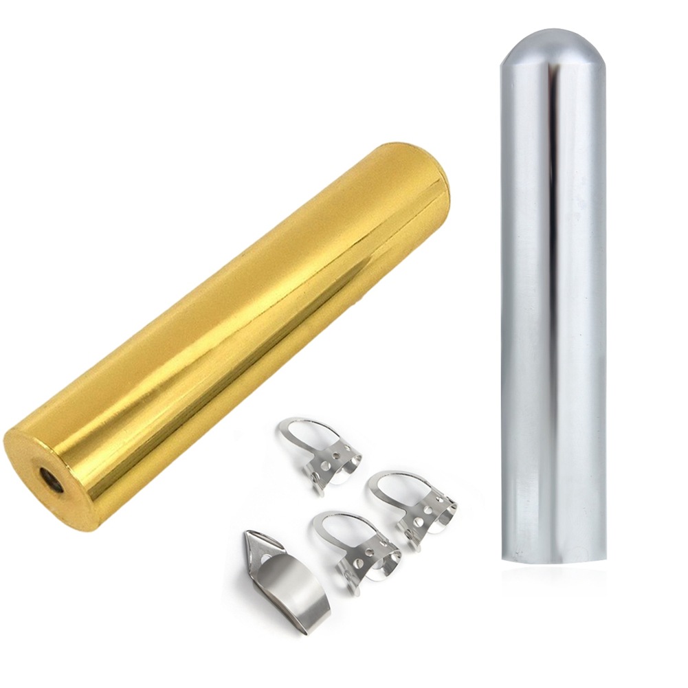 Hawaii Electric Guitar Sound Bar 80mm Round Nose Solid Sliding Bar +4 Index Finger Metal Paddle