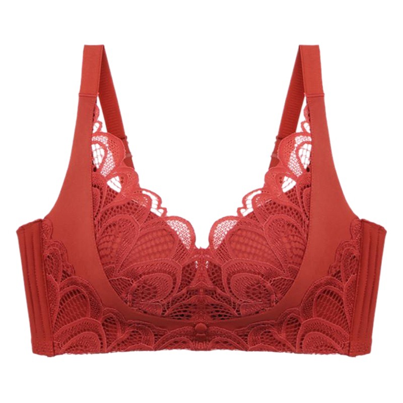 Sexy Lace Women's Underwear, Comfortable Thickened Push-Up Bra for Small Breasts, Wireless Adjustable Bra, Wholesale Cross-Border Hot Sale
