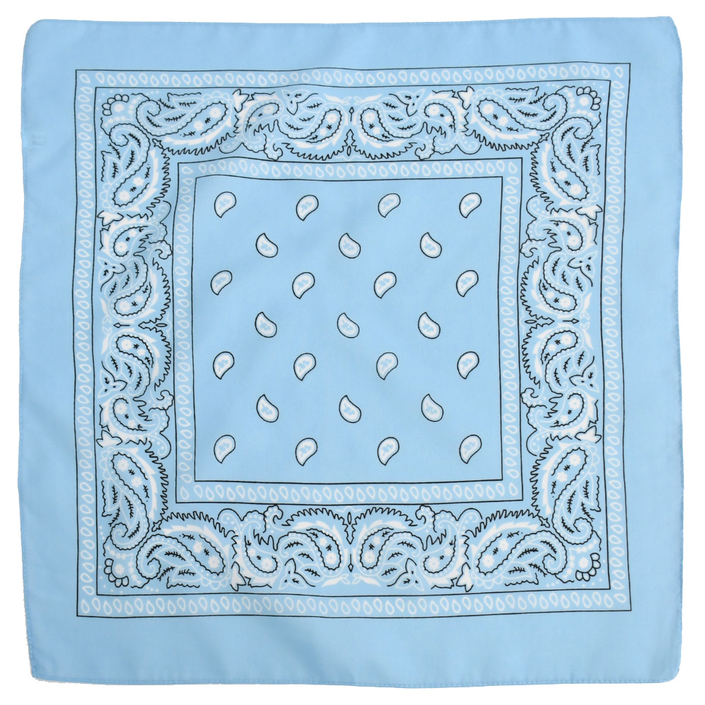 Picture of Factory direct supply in stock polyester square paisley scarf wholesale hip hop hip hop riding cashew flower scarf