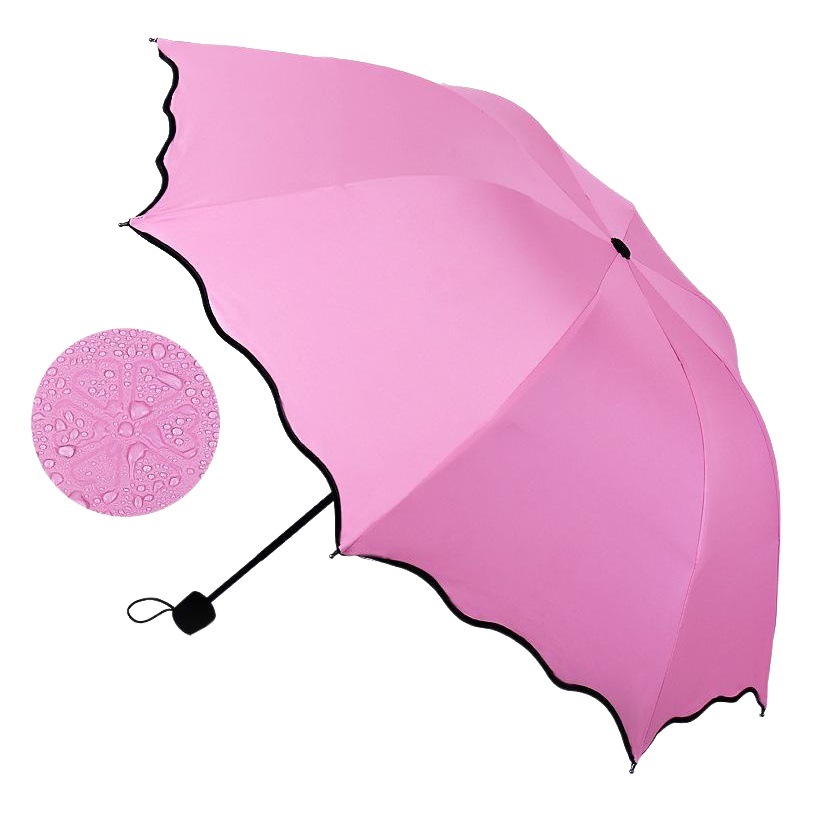 Black rubber umbrella wholesale water flowering sunny umbrella black rubber sunscreen three fold sun umbrella LOGO production advertising umbrella