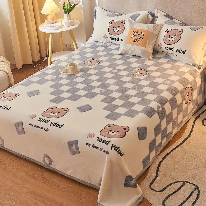 Picture of Blanket Coral Fleece Cover Blanket Flannel Blanket Cartoon Sofa Blanket Single Bed Sheet Single Air Conditioning Nap Blanket Quilt