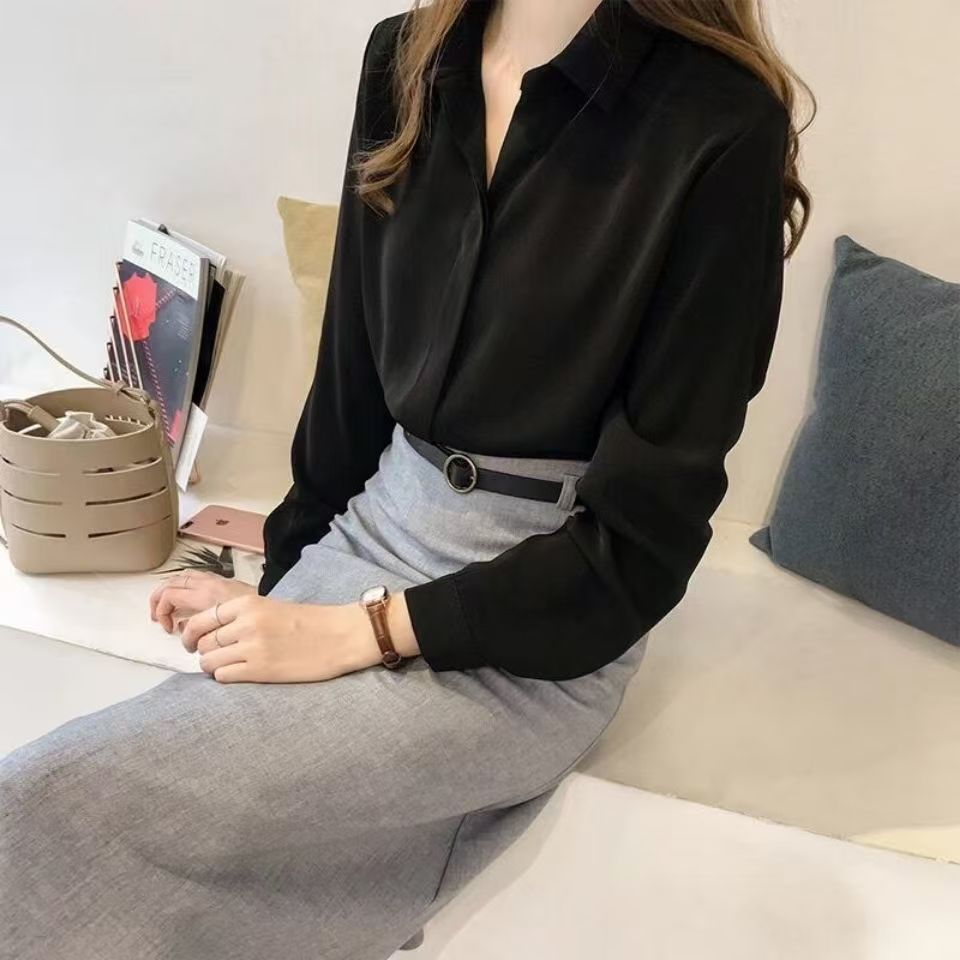 Picture of Cross-border wholesale 2024 spring and summer days new South Korea loose plus size heart top long sleeve professional OL shirt tide