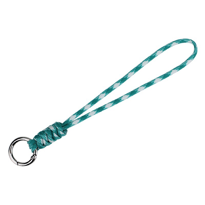Wholesale New keychain wrist rope anti-lost ring buckle creative woven umbrella rope quick release car key chain short