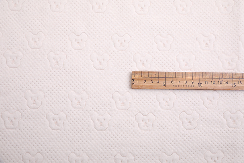 Picture of 40S color cotton jacquard air layer color cotton quilted knitted fabric spring and autumn sleeping bag underwear baby quilt fabric