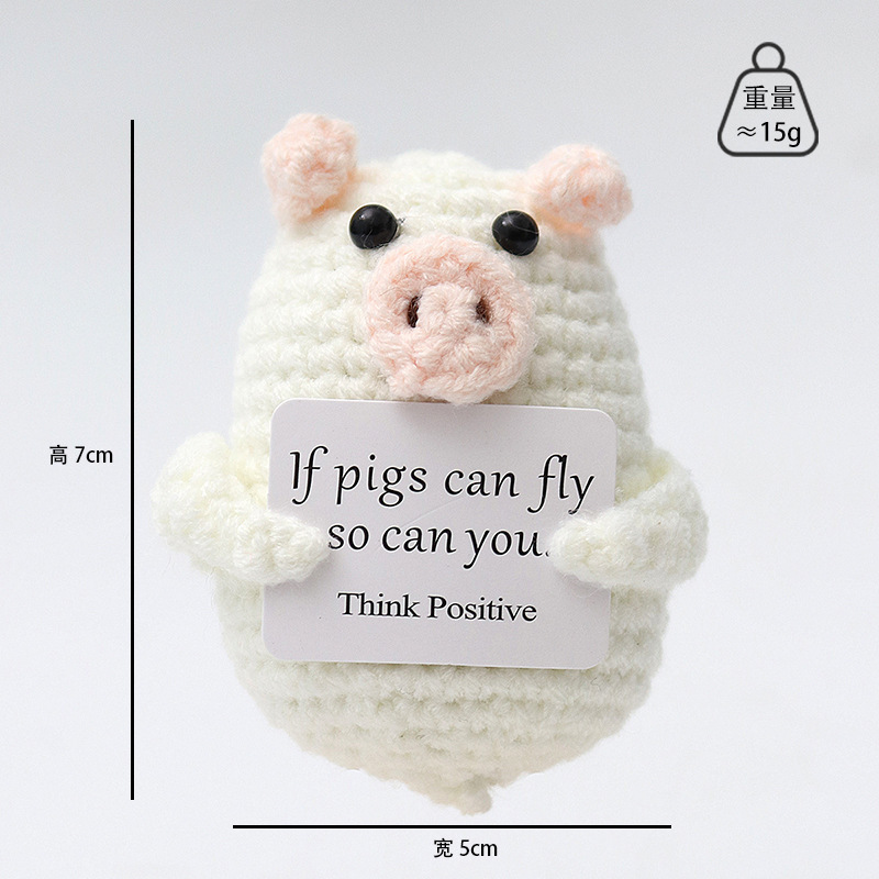 Picture of Cross-Border Hot-Selling Wool Crochet Positive Energy Potato Knitted Wool Cucumber Positive Energy Wool Crocheted Doll Finished Product