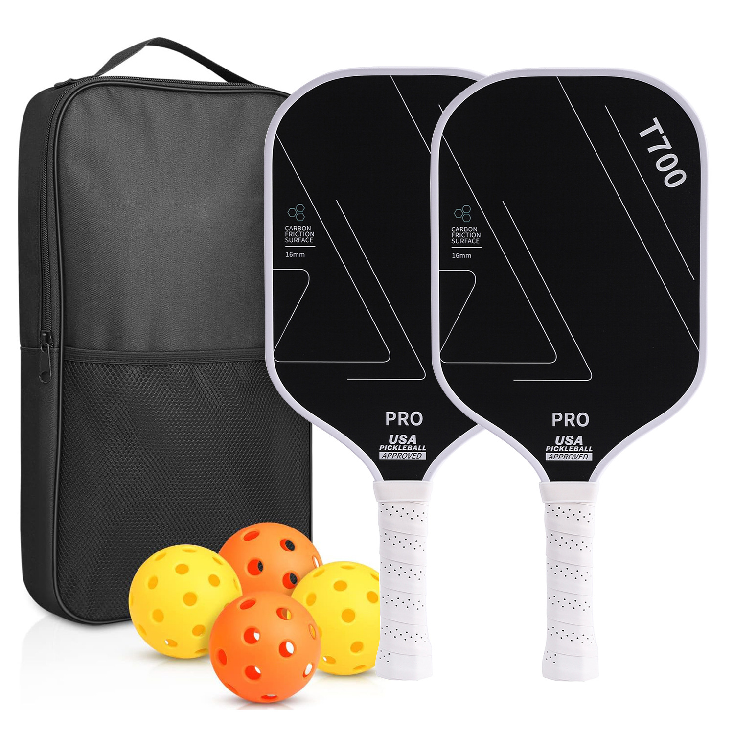 Picture of T700 Full Carbon Fiber Frosted Pick Rack Carbon Graphite Honeycomb Panel Outdoor Sports Gift Pickleball